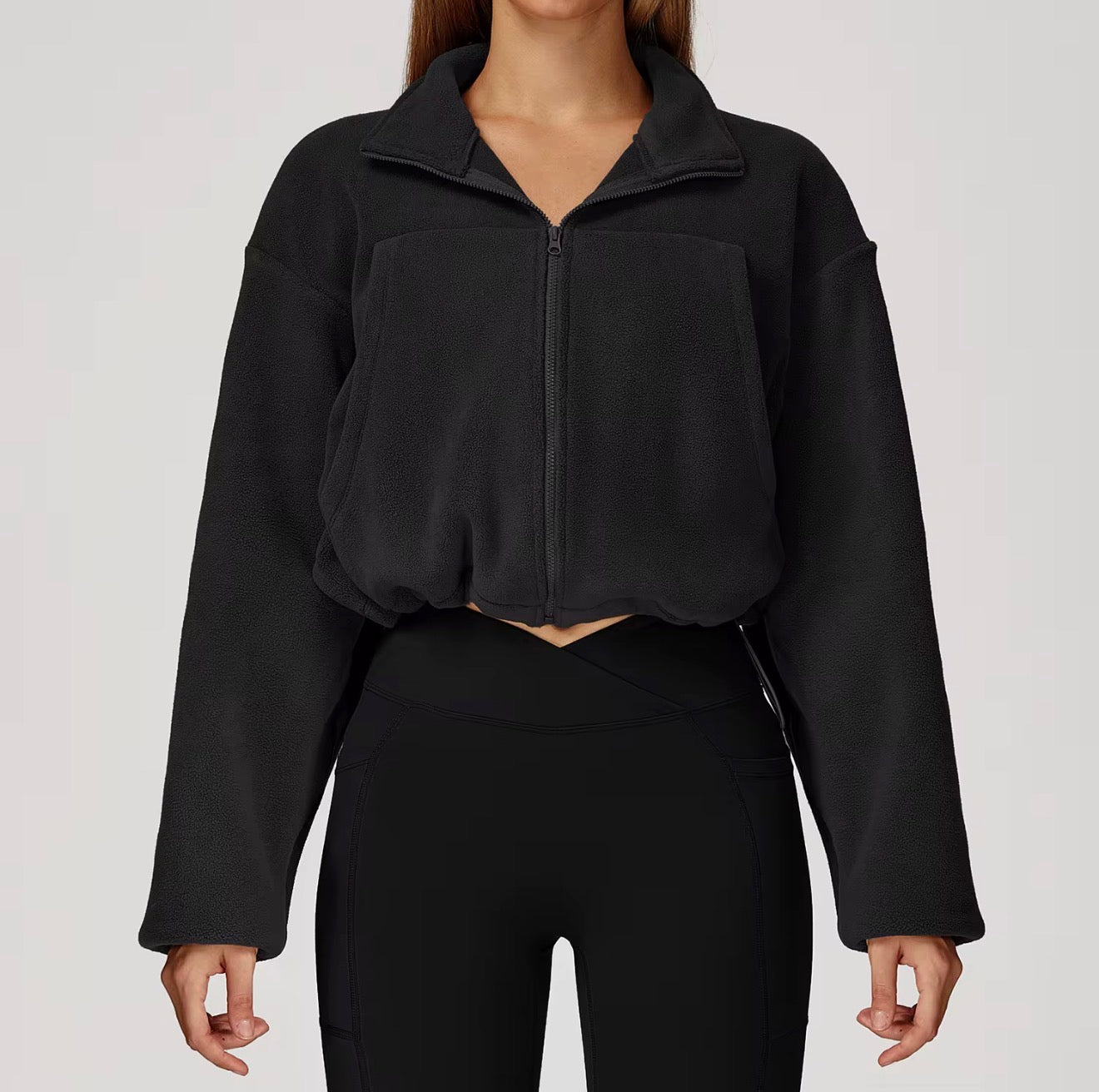 Winter stand-collar jogging jacket